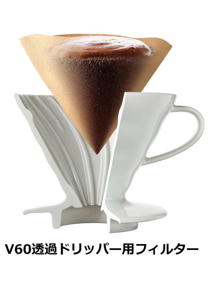 Hario ورق فلتر القهوة هاريو V60 الجديد مقاس 02 أبيض - Image 4