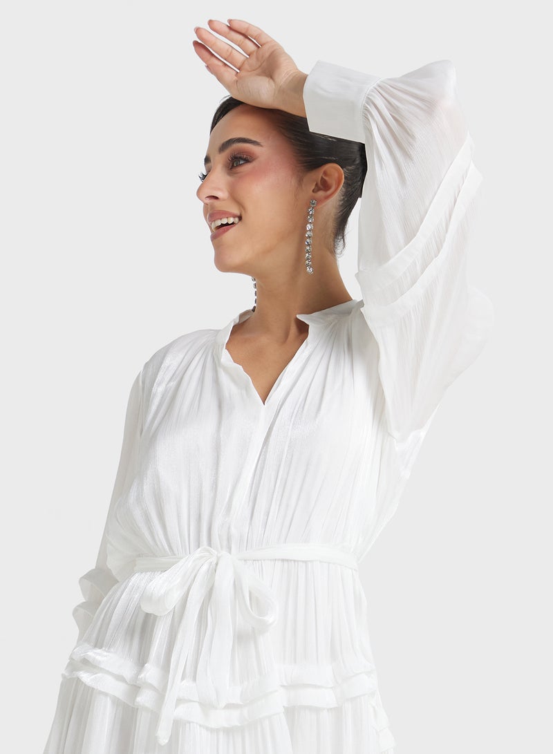 Khizana Tiered Chiffon Dress - Image 3