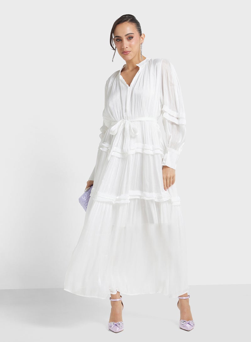 Khizana Tiered Chiffon Dress - Image 4