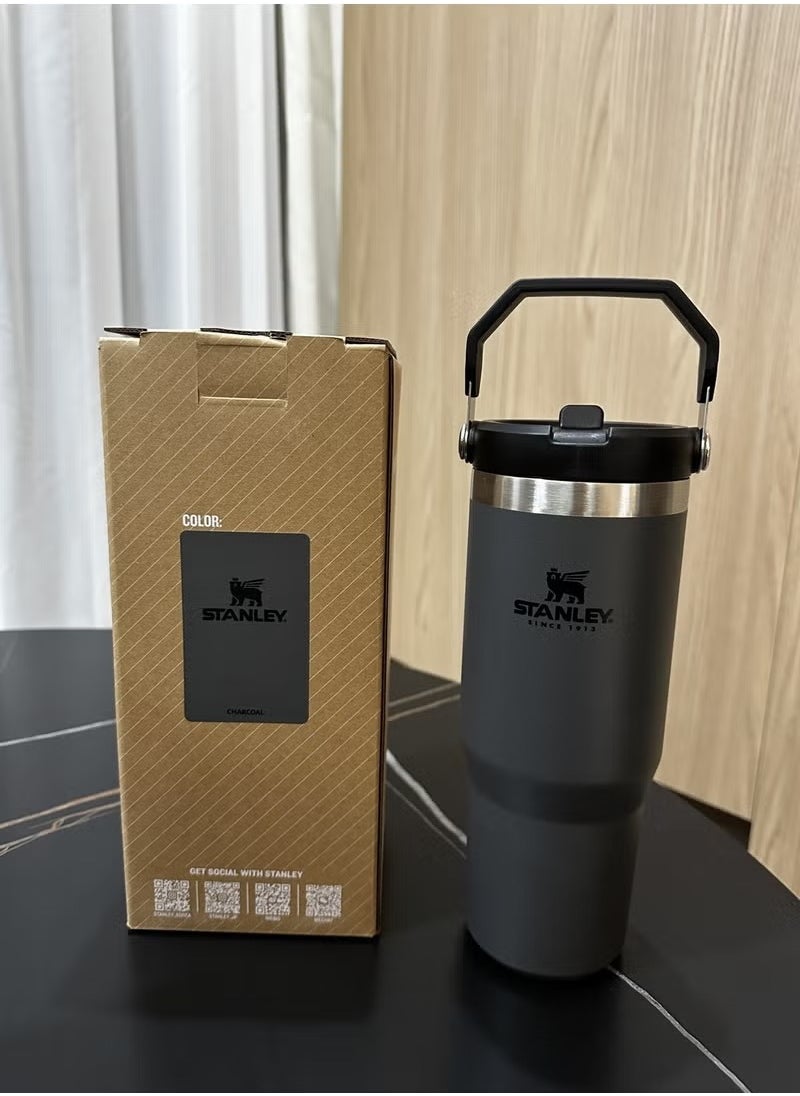 Stanley - IceFlow Stainless Steel Tumbler - Vacuum Insulated Water Bottle for Home, Office or Car Reusable Cup with Straw Leak Resistant Flip Cold for 12 Hours or Iced for 2 Days, 30oz - Image 1