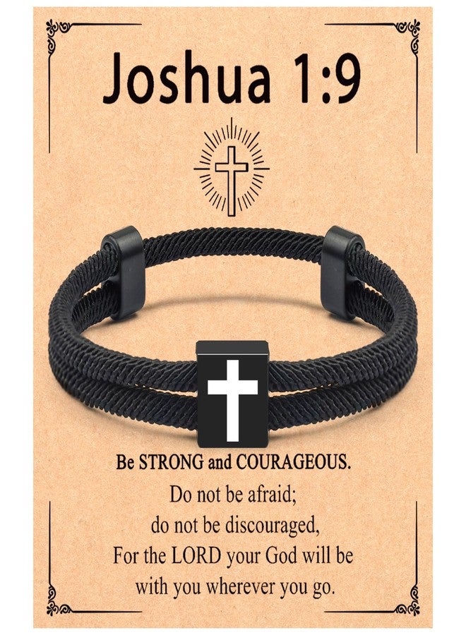 CXLDTE Easter Basket Stuffers Gifts for Kids Cross Bracelet Men Teen Boys Gift Ideas Christian Baptism Confirmation First Communion Religious Gifts for 8 12 10 14 16 18 13 15 11 Year Old Teenage Boys Teens - Image 1
