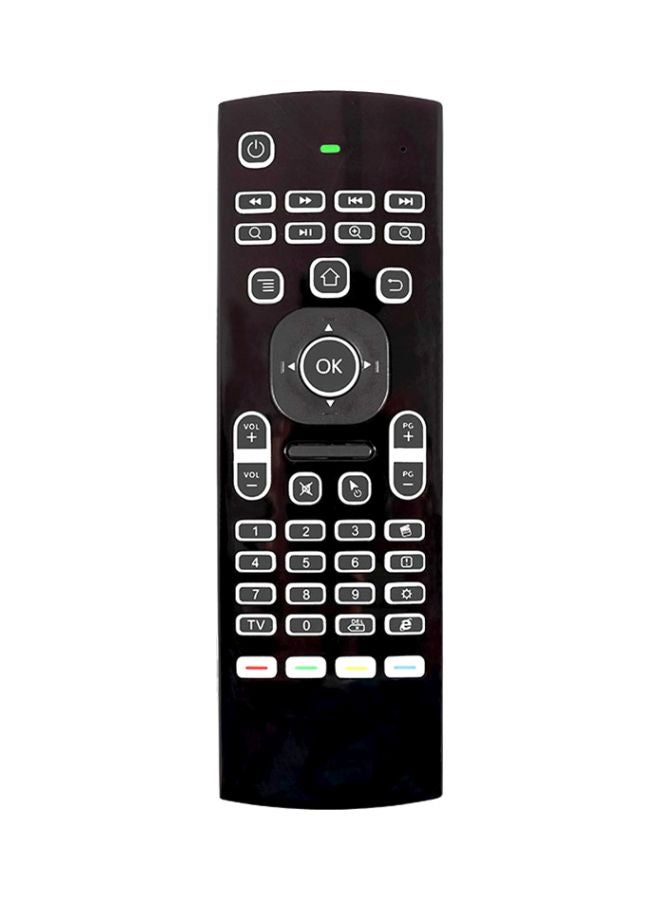 2-In-1 Remote Control And Keyboard For Android TV Box X96/H96 Black/Grey