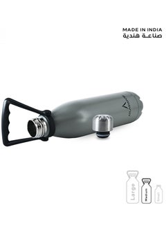Atlasware Water Bottle with a Capacity of 750 ml, Stainless Steel Water Bottle that keeps Cold for 52 Hours and Keeps Heat for 24 Hours, Gray  - Image 4