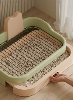 Generic Cat Litter Tray Box Litter Box with High Side Anti-Splashing Cats Litters Pan Kitten Toilet with Litter Sifting Scoop with Scoop Kitten Detachable Rim Easy Cleaning  - Image 3