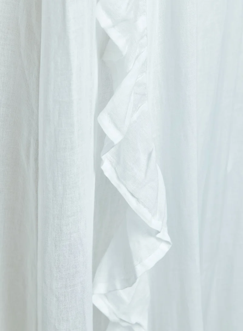 Elli Junior 100% Organic Cotton White Canopy