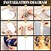 Sosation 2 Set Floor Balloon Column Stand Kit with 40 Balloons and LED Light Holder Ideal for Graduation Birthday Wedding Baby Shower Party Decor SuppliesNavy Blue - Image 4