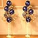 Sosation 2 Set Floor Balloon Column Stand Kit with 40 Balloons and LED Light Holder Ideal for Graduation Birthday Wedding Baby Shower Party Decor SuppliesNavy Blue - Image 2