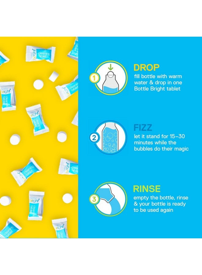 Bottle Bright Bulk Pack (78 Tablets)- Clean Stainless Steel, Thermos, Tumbler, Insulated, Plastic and Reusable Water Bottles -Bottle Bright Cleaning Tablets are Easy and Safe to Use - Image 5