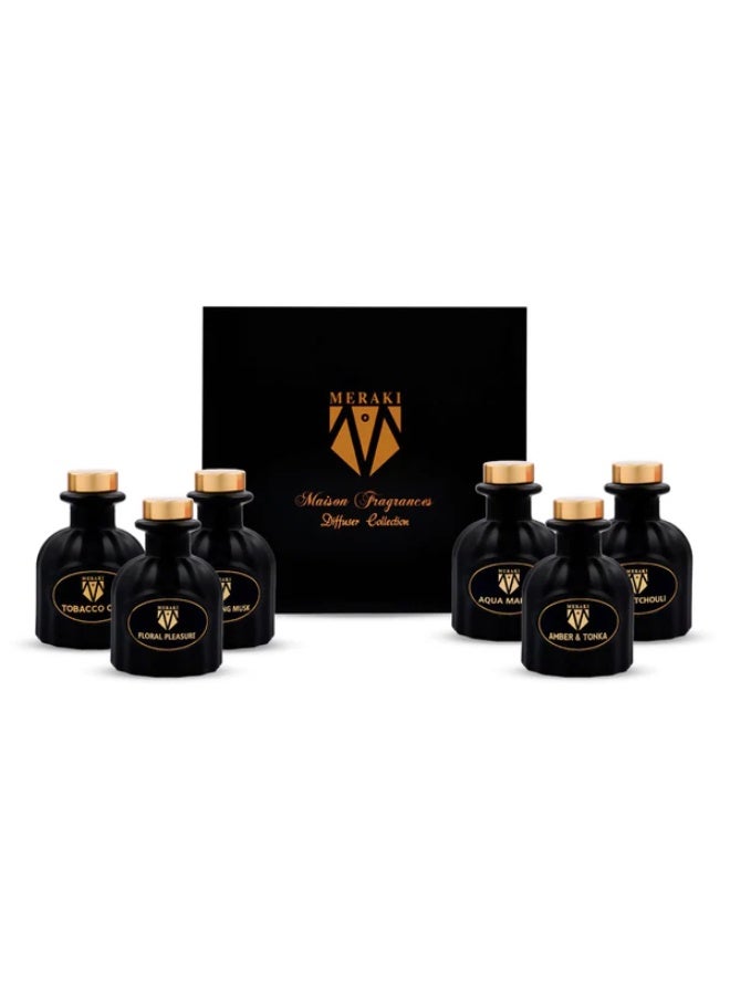 ميراكي مجموعة موزعات عطور ميراكي ميزون، 6 عبوات، 50 مل