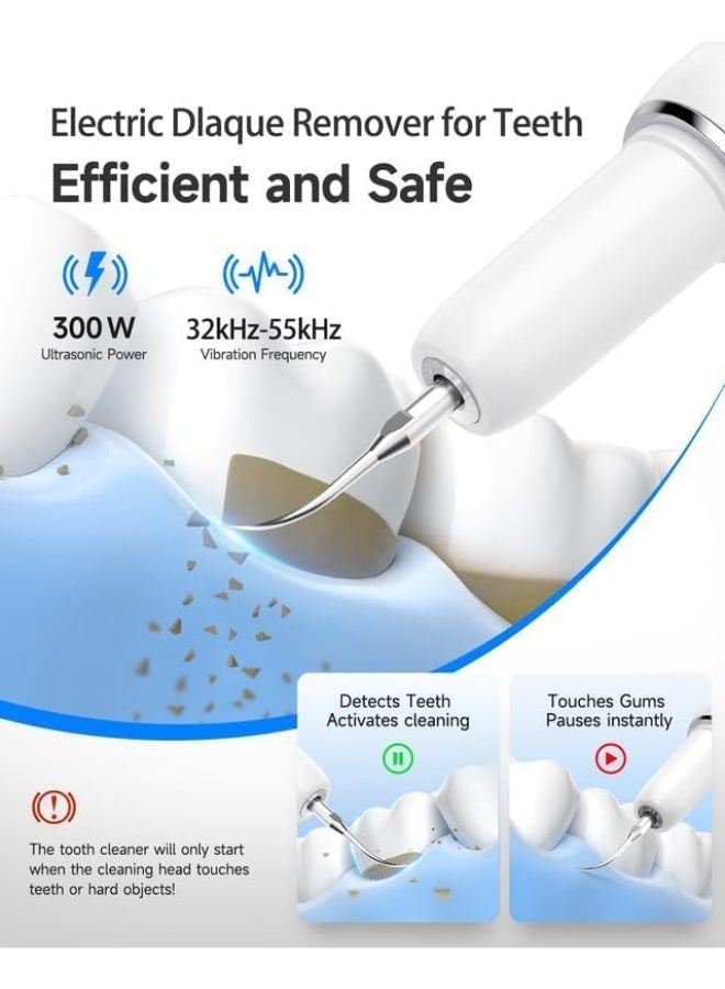 7000 Plaque Remover for Teeth, Tartar Remover for Teeth, Dental Calculus Remover, Teeth Cleaning Kit 5 Speed Modes with 3 Replaceable Heads, with LED Light. - Image 5