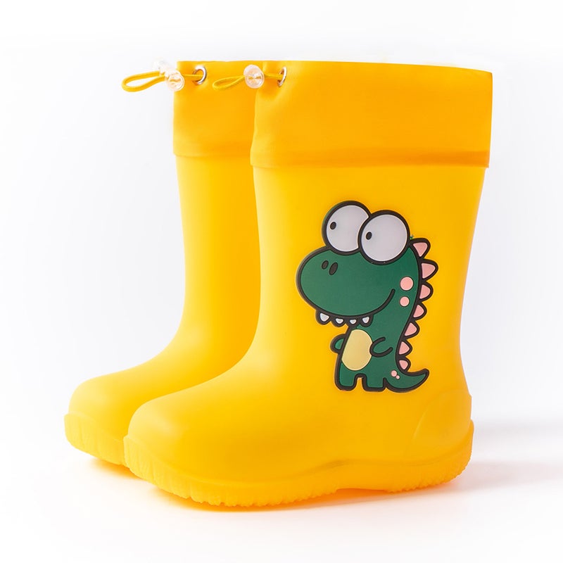 Children'S Rain Boots 1-7 Years Old Boys And Primary School Students Dinosaur Water Shoes Baby Non-Slip Children'S Cartoon Rain Boots For Girls - Image 1