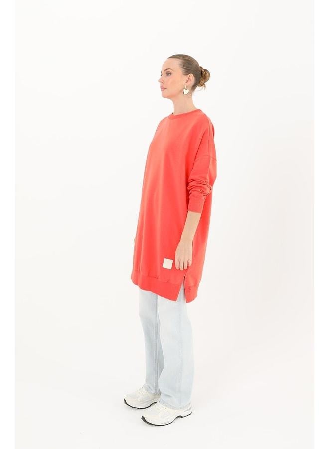 Soul Women's Basic Tunic - 30644TUN - LIGHT RED-1. - Image 3
