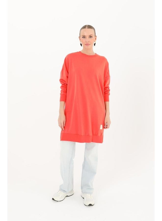 Soul Women's Basic Tunic - 30644TUN - LIGHT RED-1. - Image 2