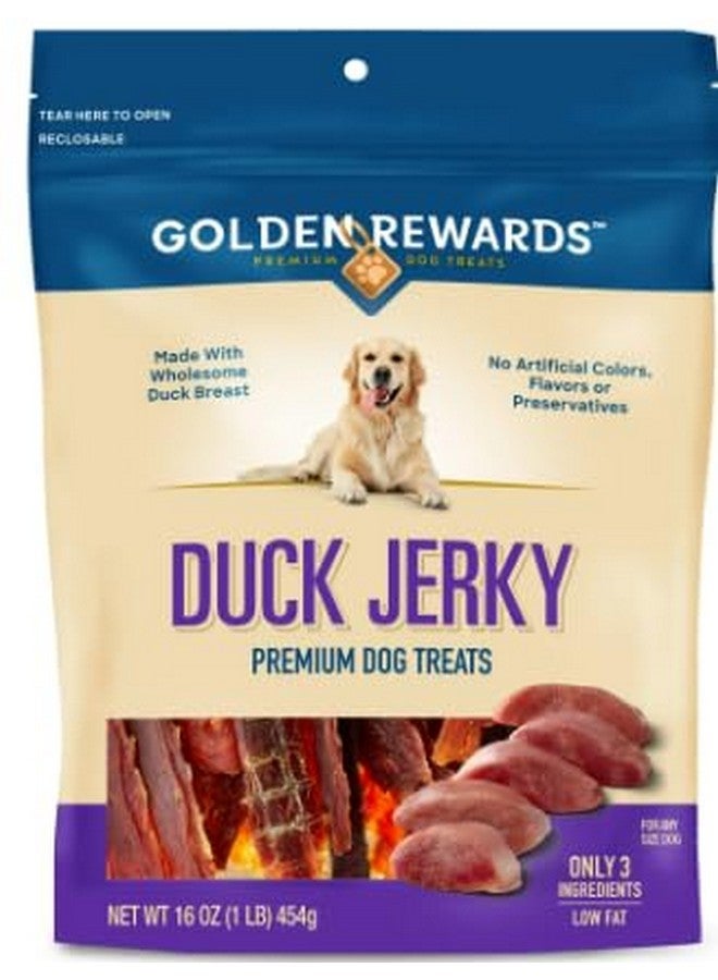 مكافآت جولدن ريواردز، بطة مجففة فاخرة للكلاب، كيس 16 أونصة - Image 1
