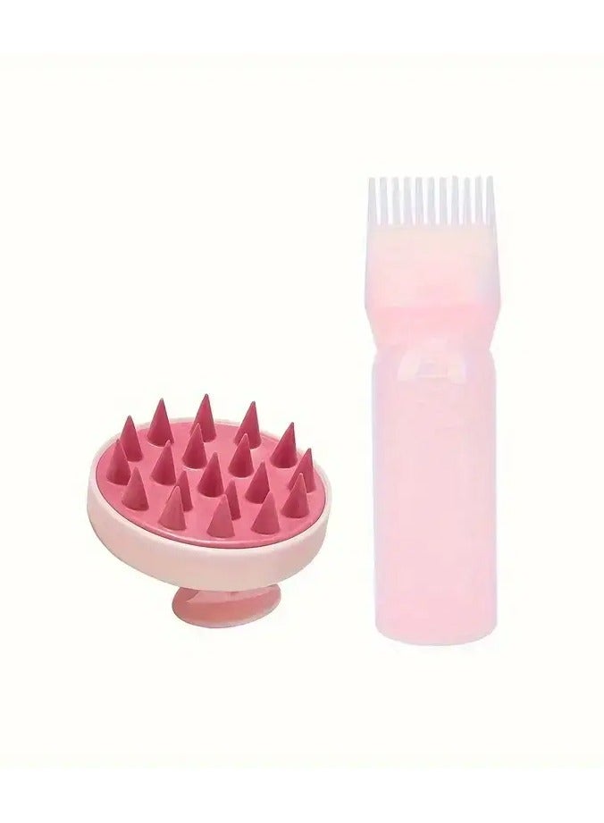 Ucanbe 2pcs Hair Care Set: Root Comb & Shampoo Brush - Perfect for Coloring, Dyeing & Scalp Treatment