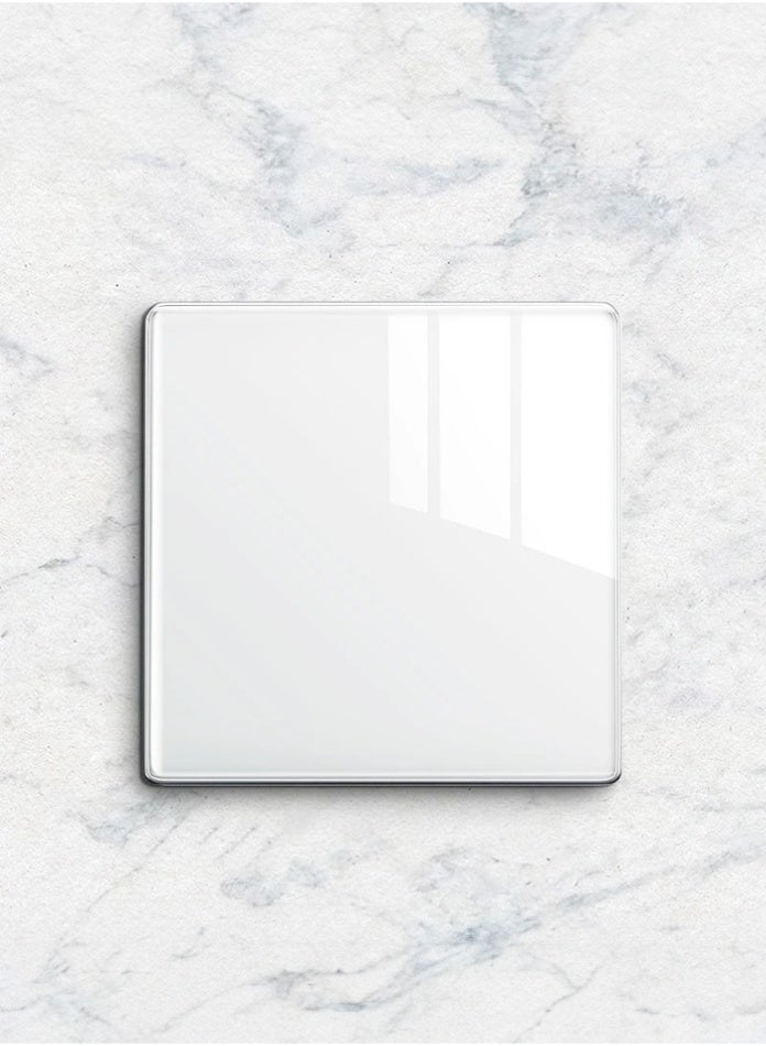 Vmax Modern 1-Gang 2-Way Plate Switch – Square Design, Small Angle Press, Durable & Easy Install Wall Switch (WHITE, GREY) - Image 2