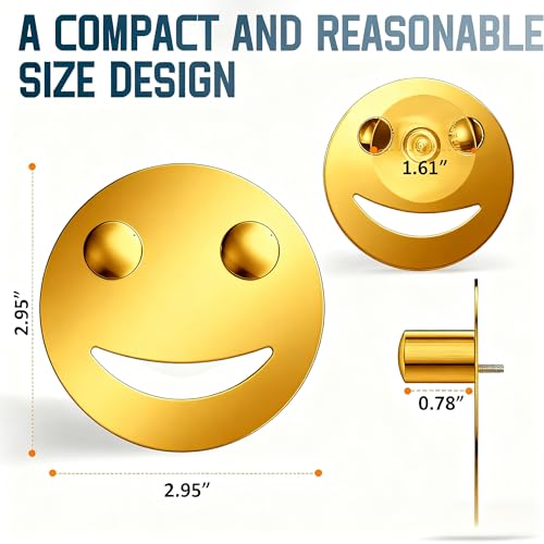 Yoshiky Stainless Steel Smiley Face Sponge Holder, Silver Sink Caddy Organizer Storage with Suction Cup for Kitchen, Kitchen Accessories Decor Scrubber-Gold - Image 2