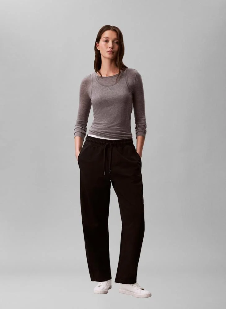 Calvin Klein Jeans  Monogram French Terry Barrel Sweatpants for Women | Best Price UAE