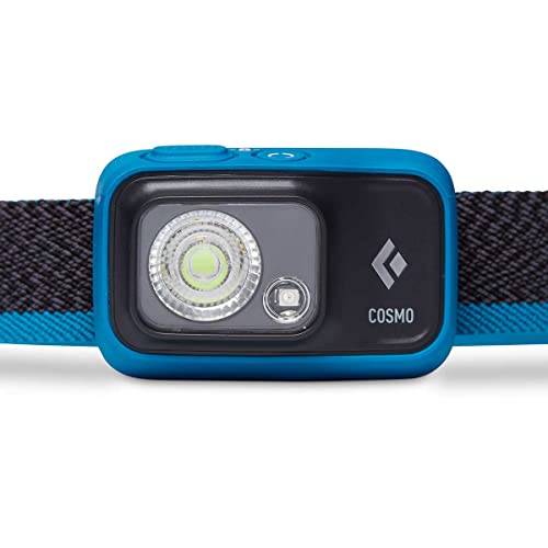 BLACK DIAMOND Cosmo 350 LED Headlamp, Waterproof and Dimmable Battery Powered Headlamp for Camping, Hiking, Running, with Red Light Mode, Azul - Image 2