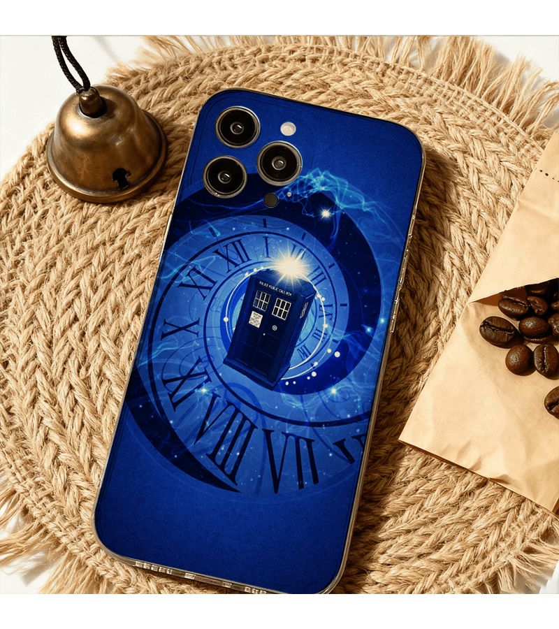 Transparent Time Machine Police Box Phone Case For Samsung Galaxy A15 Antifall Clear - Image 3