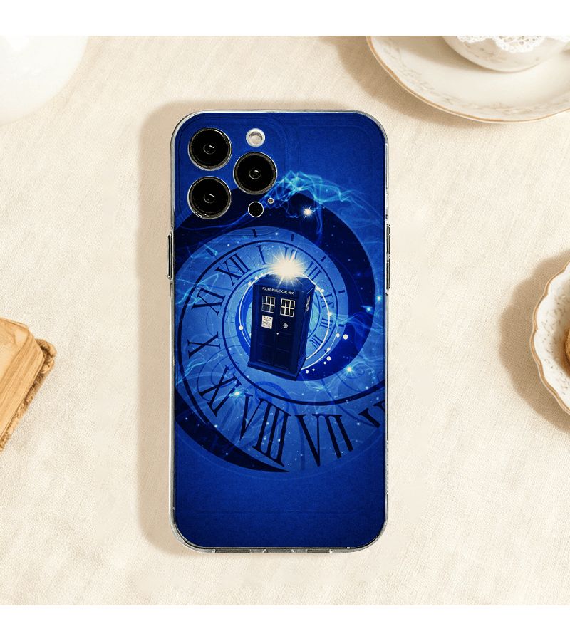 Transparent Time Machine Police Box Phone Case For Samsung Galaxy A15 Antifall Clear - Image 1