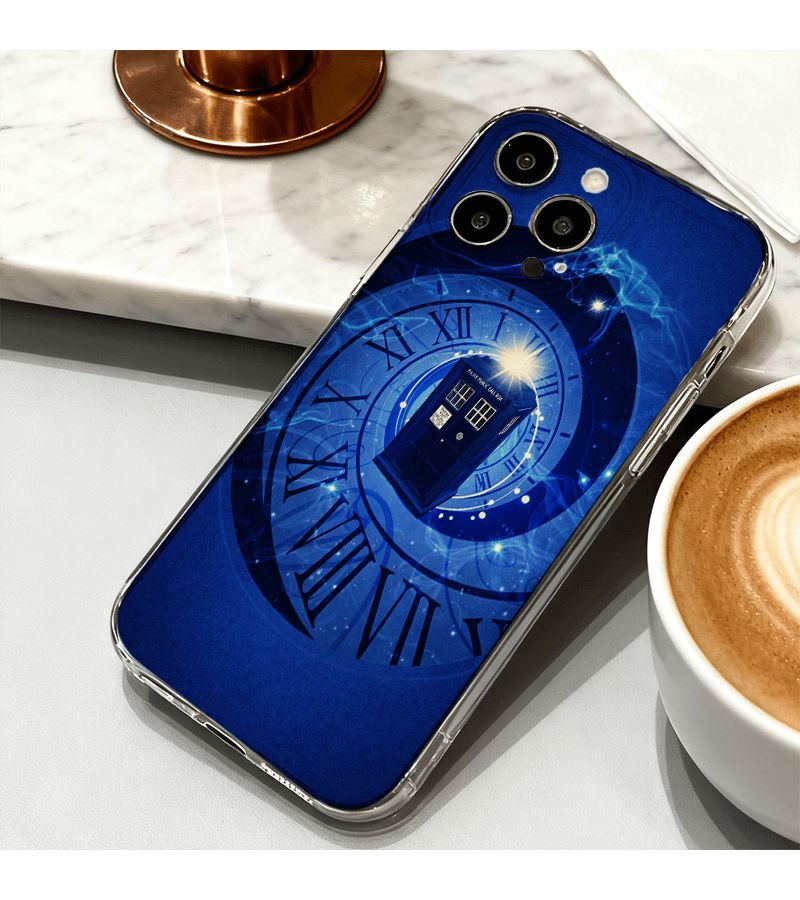 Transparent Time Machine Police Box Phone Case For Samsung Galaxy A15 Antifall Clear - Image 5