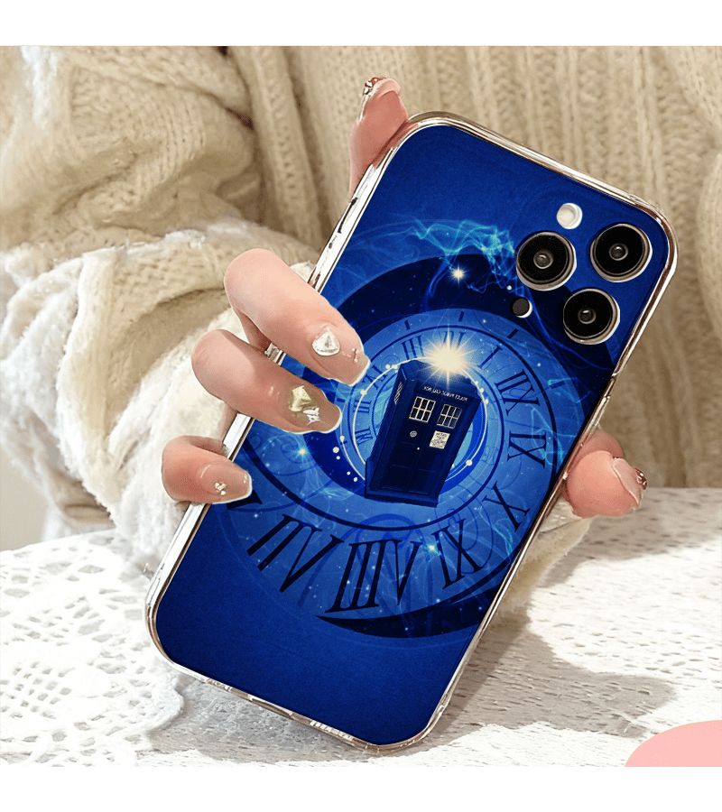 Transparent Time Machine Police Box Phone Case For Samsung Galaxy A15 Antifall Clear - Image 2