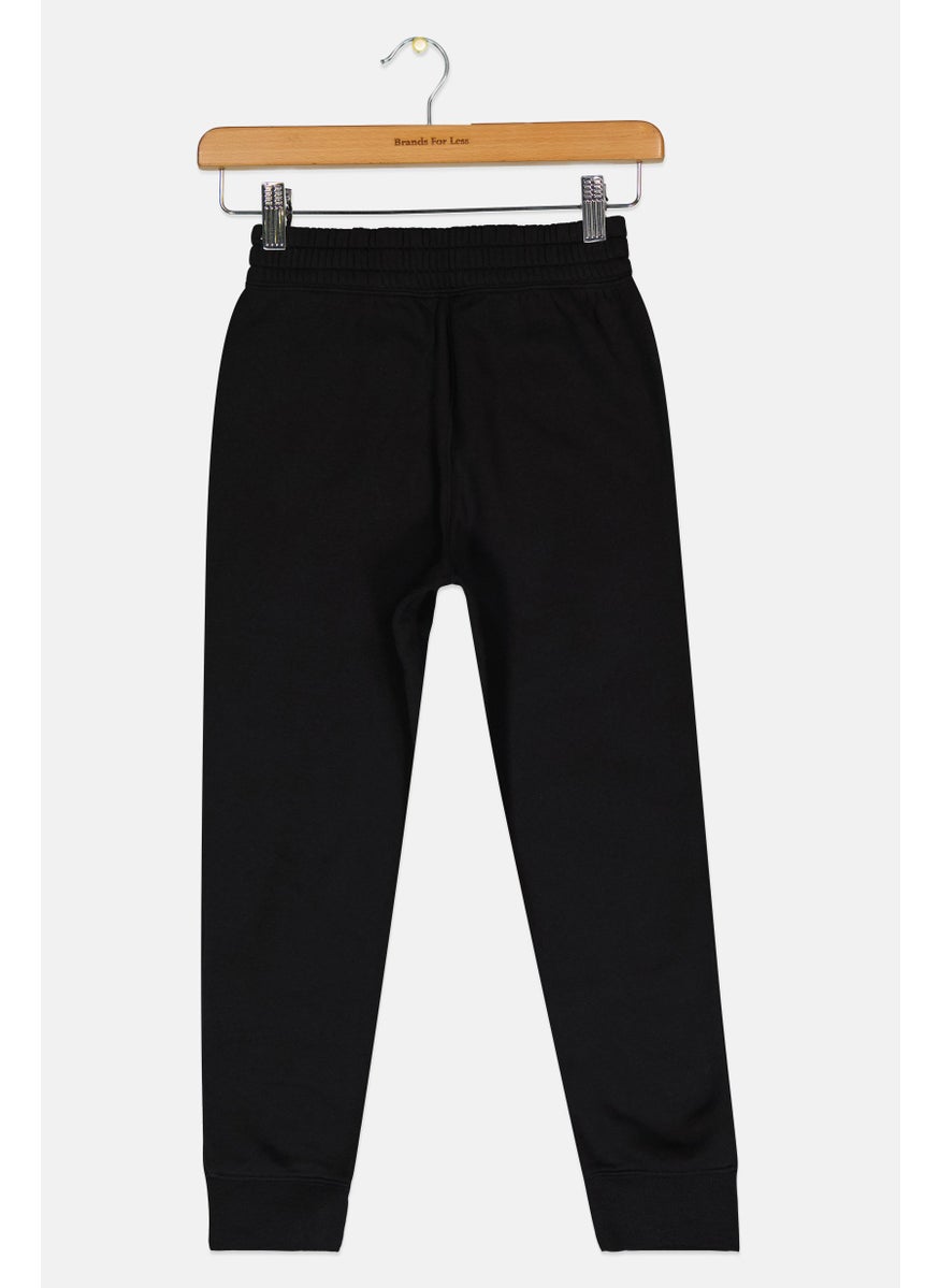 Nike Kids Boy Brand Logo Basketball Sweatpants, Black  - Image 2