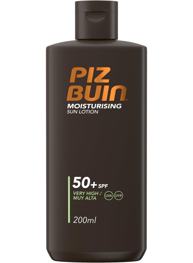 Piz Buin لوشن الشمس المرطب بيز بوين SPF50+، 200 مل - Image 1