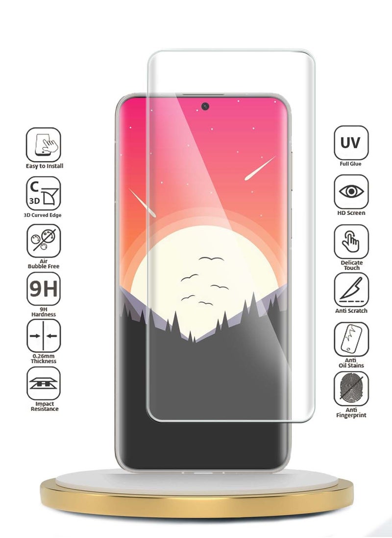 Wtech - Xiaomi 15 Ultra 5G 2024 Premium Curved Edges UV Full Glue Full Cover Tempered Glass Screen Protector (MSGUCN) - Clear - Image 1