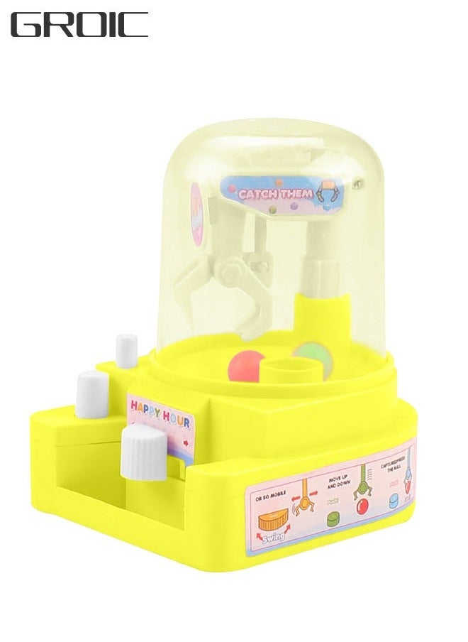 GROIC Mini Catching Balls Toy Manual Doll Machine Kids Candy Claw Grabber Great Gifts for Boys & Girls  - Image 1