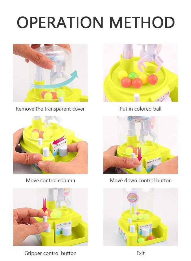 GROIC Mini Catching Balls Toy Manual Doll Machine Kids Candy Claw Grabber Great Gifts for Boys & Girls  - Image 4