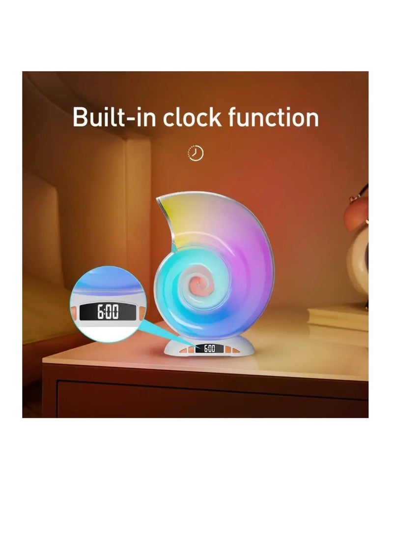 Raxoom Conch Music Light Creative Smart Bluetooth Audio APP Control Wake-up Light Sleep Light Comes With White Noise - Image 5