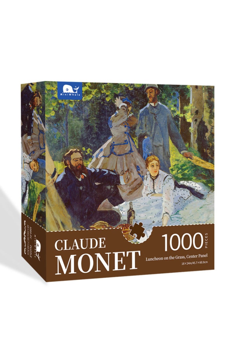 MINI-046 Jigsaw Puzzle 1000 Pieces for Adults Kid Monet Landscape Puzzle Toy Family Game Famous Worl