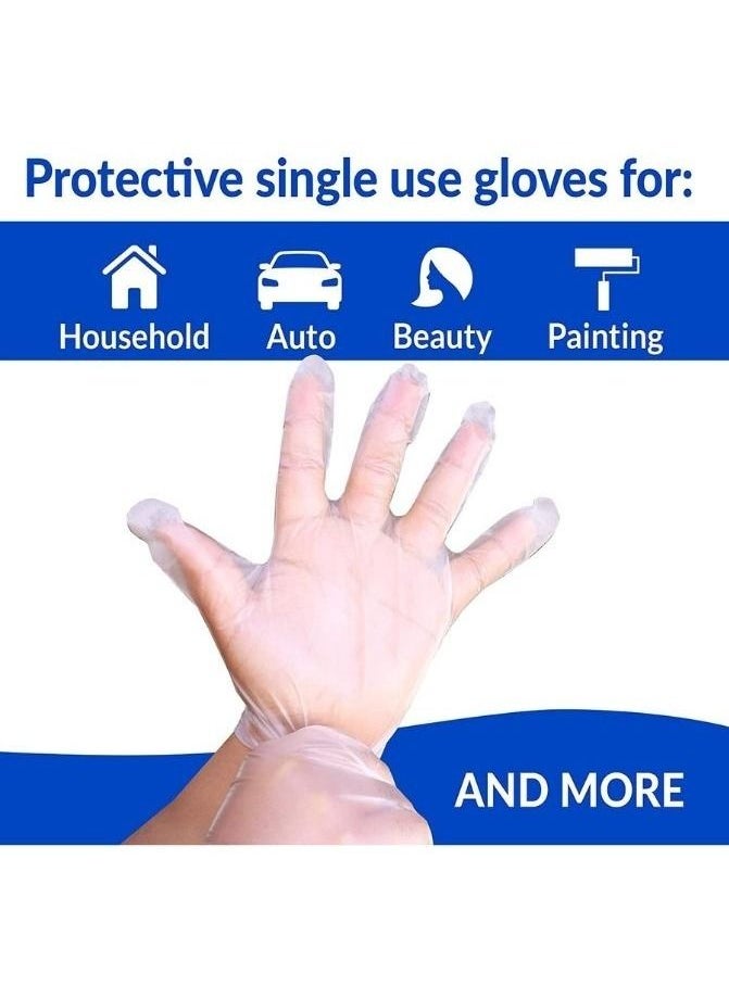 Generic 300 Piece Plastic Disposable Latex and Powder Free Clear Gloves  - Image 2