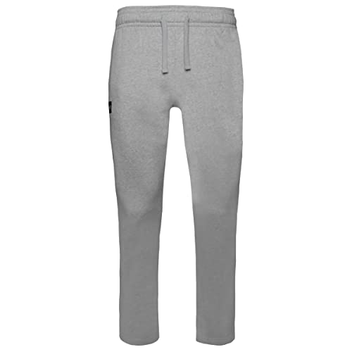 Under Armour Mens Rival Fleece Pants , Mod Gray Light Heather (011)/Onyx White , 4X-Large Tall - Image 2