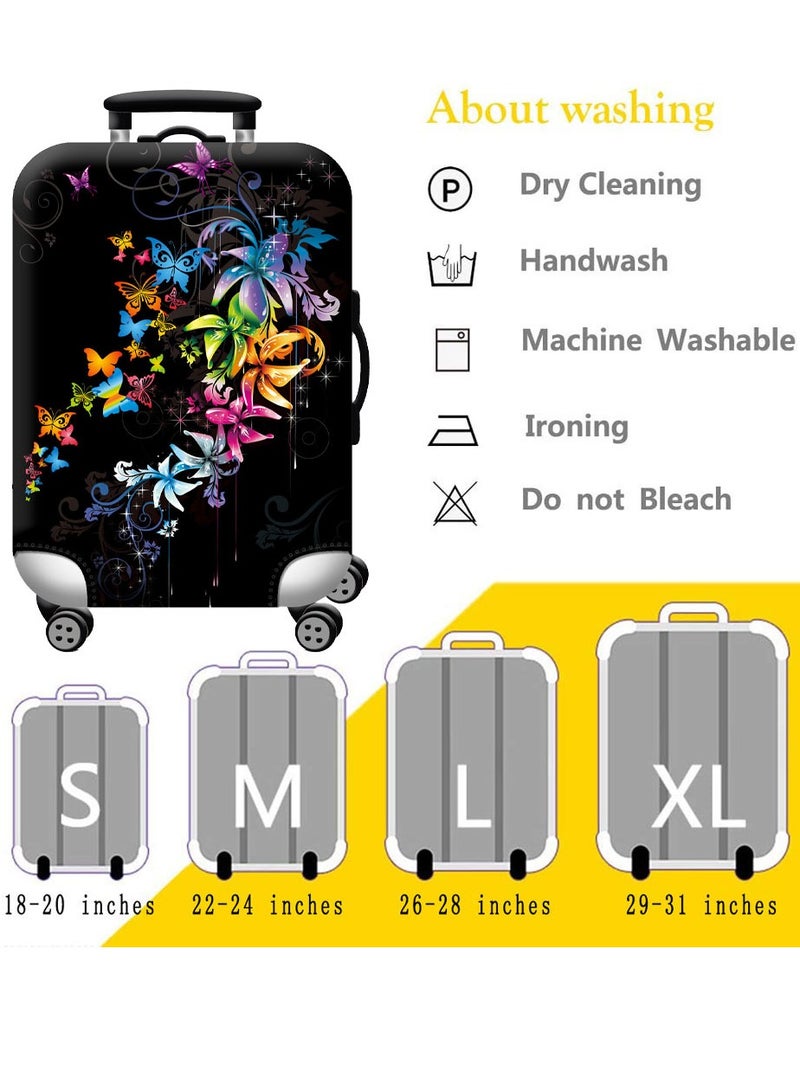 HomarKet Travel Luggage Cover Washable Suitcase Cover Suitcase Protector Anti-scratch Suitcase Cover Fits 18-32 Inch Luggage - Image 5