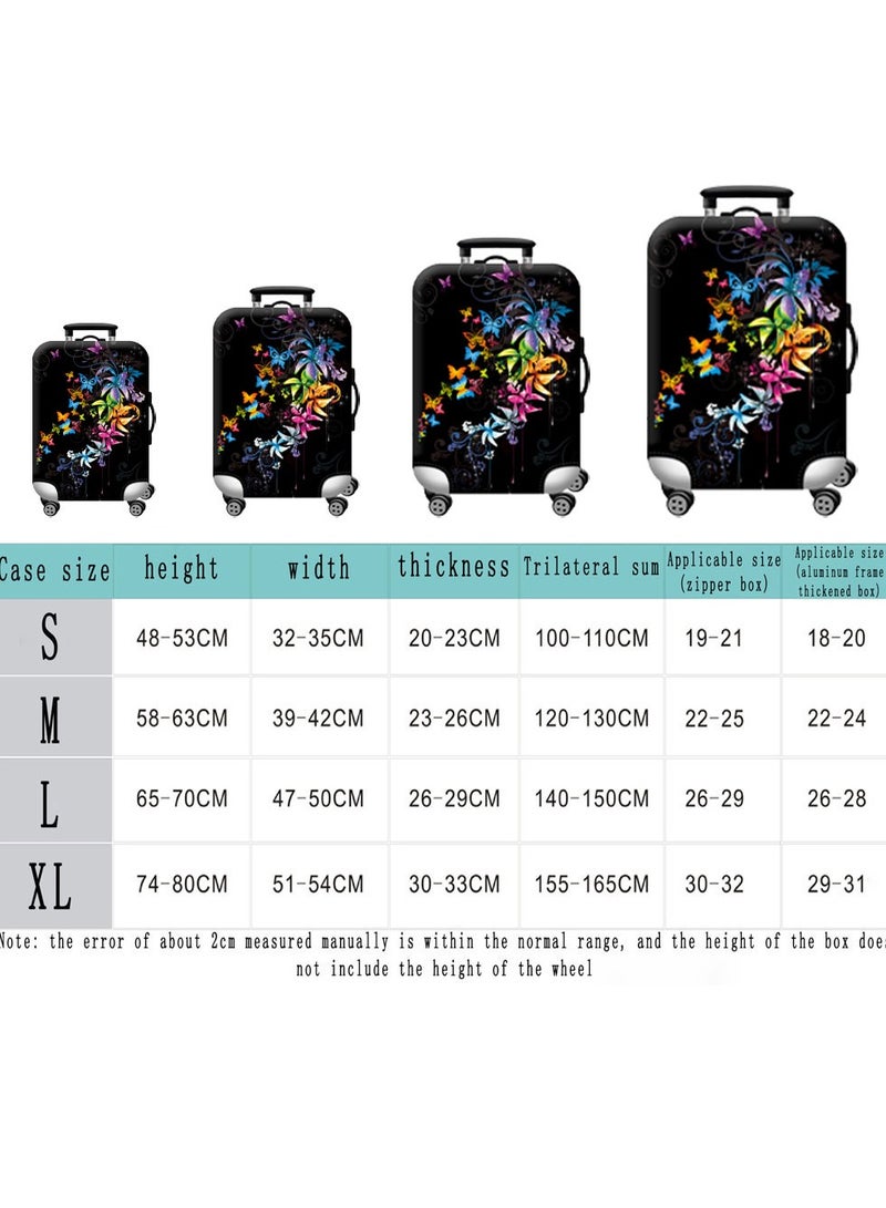 HomarKet Travel Luggage Cover Washable Suitcase Cover Suitcase Protector Anti-scratch Suitcase Cover Fits 18-32 Inch Luggage - Image 3