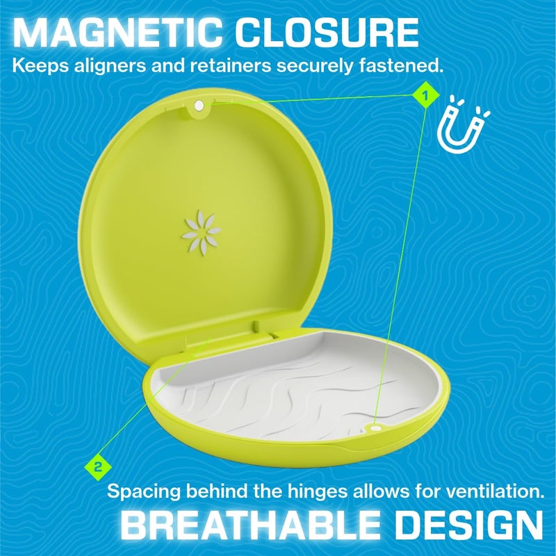 INVISALIGN Aligner and Retainer Case, Lime Green - Image 4