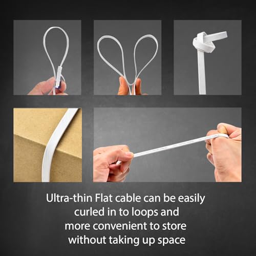 BlueRigger Cat6/Cat7 Flat Ethernet Cable with 10Gbps High Speed, 100% Pure Copper Wire for Networks, PC, Switch, Router and Modem compatible for Gaming PS5/4/3 Xbox PC Laptop -35 Feet (10.5 Meter) - Image 5