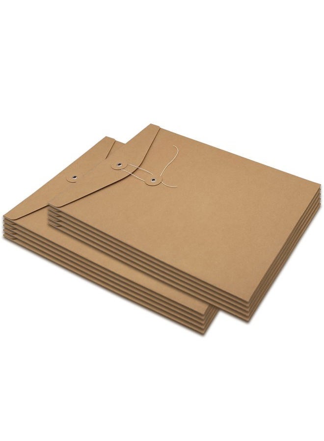 Funny live 10 Pcs;A4 Kraft Paper Project Envelope with Expandable Gusset File Bags Office Supplies File Folders Project Pockets - Image 1