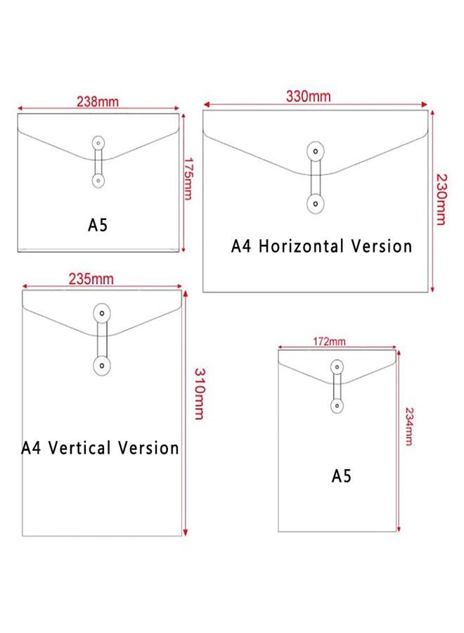 Funny live 10 Pcs;A4 Kraft Paper Project Envelope with Expandable Gusset File Bags Office Supplies File Folders Project Pockets - Image 3