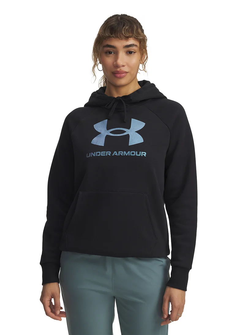 اندر ارمور Rival Fleece Shimmer Hoodie