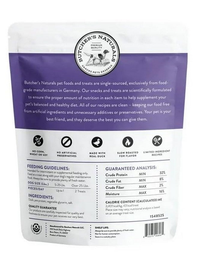 مكافآت الكلاب من لحم البط المجفف من شركة بوتشرز ناتشورالز، 40 أونصة، 2.5 رطل (عبوة واحدة) - Image 2