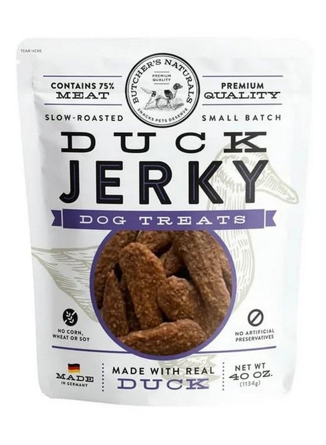 مكافآت الكلاب من لحم البط المجفف من شركة بوتشرز ناتشورالز، 40 أونصة، 2.5 رطل (عبوة واحدة) - Image 1