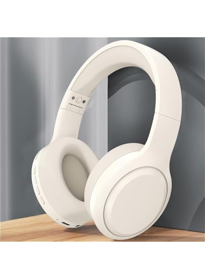 Wireless Bluetooth Noise Cancelling Headphones, Over Ear Bluetooth Headphones, HD Call Low Delay, HiFi Stereo Sound, Wired  Wireless Modes, Folding Headset, for Travel, Home, Work