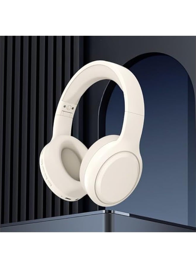Wireless Bluetooth Noise Cancelling Headphones, Over Ear Bluetooth Headphones, HD Call Low Delay, HiFi Stereo Sound, Wired  Wireless Modes, Folding Headset, for Travel, Home, Work