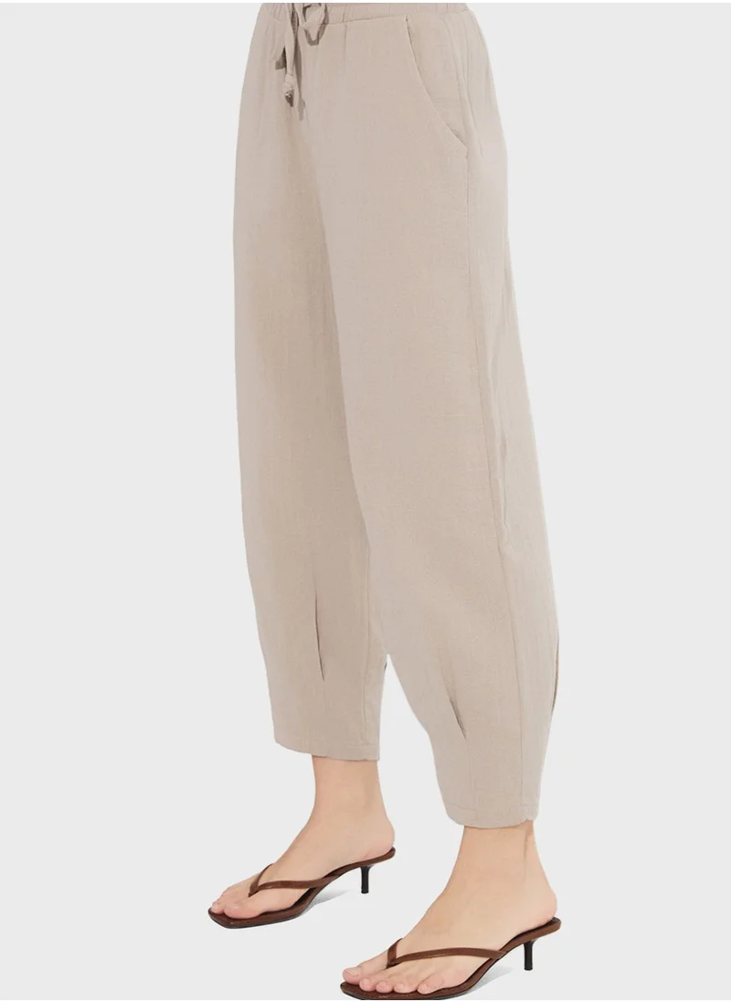 جون High Waist Pants