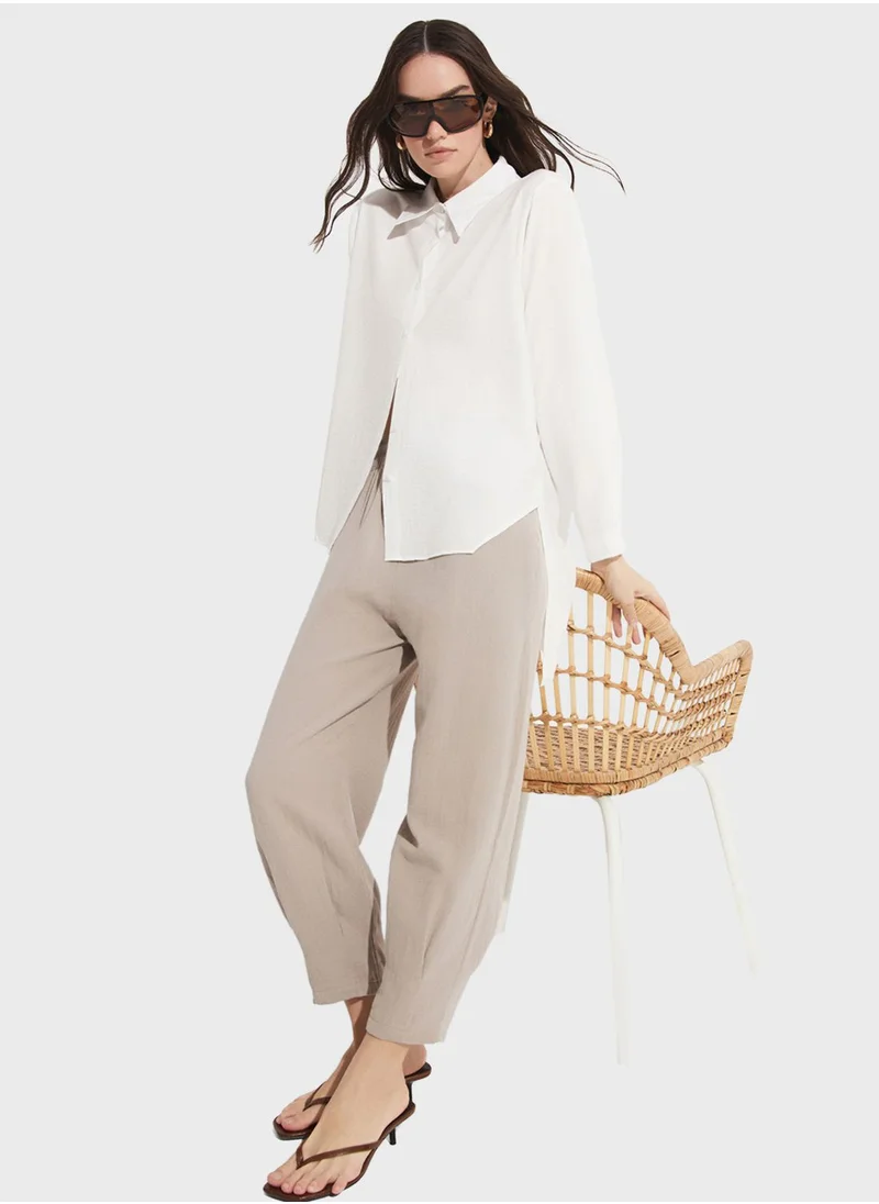 جون High Waist Pants