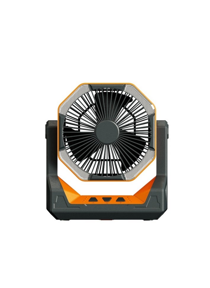 Aramu Folding retractable charging fan, 8000mah battery life of up to 12 hours, short charging time, suitable for camping, family, fishing, hiking, barbecue, adjustable  - Image 3